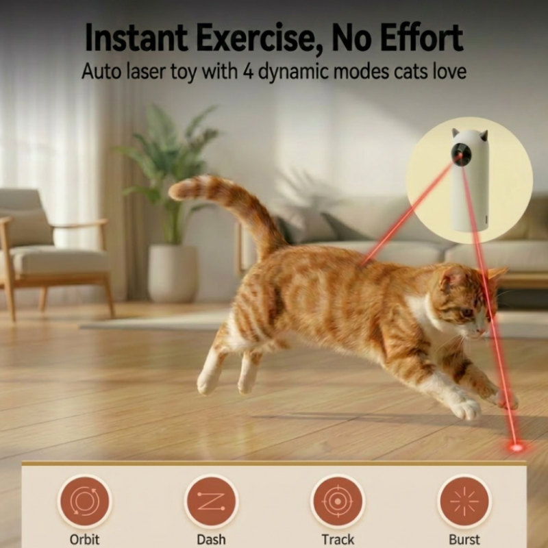 Automatic Cat Toy – Interactive Smart LED Laser